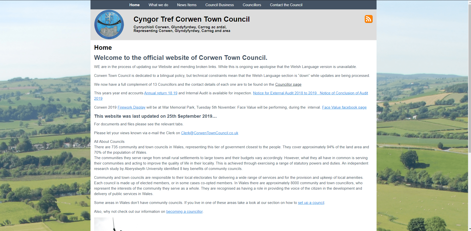 corwen town council Link